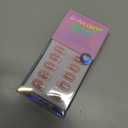 BTArtbox Press on Nails Short - White French Tip Press On Nails Square, Chrome Glazed Glue On Nails, Stick On Nails in 15 Sizes - 30 Soft Gel Fake Nail Kit, Be Elegant