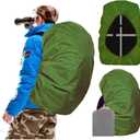 Joy Walker Waterproof Backpack Rain Cover, 10000mm Waterproof, Upgraded Anti-slip Buckle Straps, Four Strengthened Layers (XXL (for 70-90L backpack), Military Green)