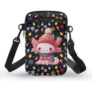 Xpyiqun Crossbody Bags for Women Christmas Phone Purse Travel Messenger Bag Sling Shoulder Bag Canvas Small