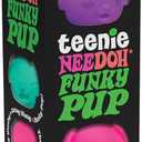 Schylling NeeDoh Teenie Funky Pups - Sensory Squeeze Toy - Contains 3 Mini Groovy Globs - 1.5" Wide -Pack of 1)