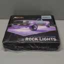 Honalia LED Rock Lights for UTV 4 Pods, RGB Rock Lights for ATV with APP Control,Neon Light Kits for Golf Cart ATV RZR UTV