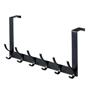 BOOMIBOO Over The Door Hooks, Sturdy Door Hanger, Towel Rack Towel Hooks for Bathroom 12 Hooks Large Over The Door for Bathroom, Bedroom，Kitchen