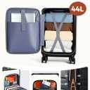 Carry on Luggage Airline Approved 22x14x9, 20 Inch Expandable Hardside Suitcases with Spinner Wheels, Front Business Pockets Carry on Suitcase for Women Men with TSA Lock, Lightweight Travel Luggage