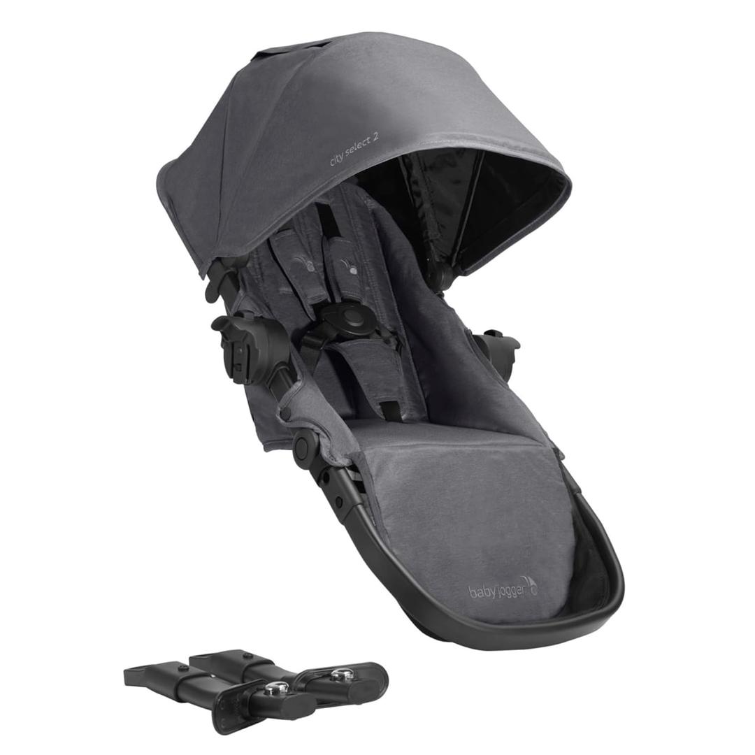 Baby Jogger Second Seat Kit, Converts City Select 2 Stroller into a Double Stroller, Full Size Stroller Seat, Radiant Slate