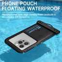 Waterproof Phone Pouch Floating 2 Pack, IP68 Dry Bag Compatible with iPhone 17 16 15 14 Pro Max, Underwater Phone Case for Snorkeling Beach Swimming Cruise Travel Essentials