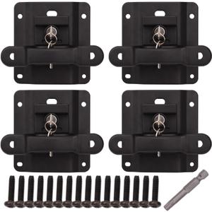 Pack of 4, Box Link Tie Down Anchors & Bed Load Hook Reinforcement Panel Compatible for F150 F250 F350, Replaces for FL3Z-9928408-AB FL3Z-99000A64-B