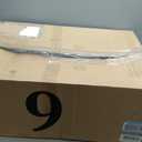 IRIS USA XX-Large Open Top Cat Litter Box with High Sided Walls Tall Scatter Shield Scoop Included Easy Clean Plastic Pan for Big Cats Kittens Multi-Cat Households 30"L x 20"W x 14"H Navy