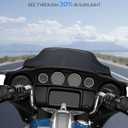 Benlari Windshield 7" Motorcycle Wave Windscreen 2014-2023 Fit for Harley Davidson Touring Street Glide Electra Glide Ultra Limited Tri Glide FLHT FLHX FLHTK FLHTC FLHTCUBlack