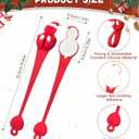 12 Pack Christmas Garland Hangers for Mantle, Reusable Silicone Stocking Holders for Fireplace, Door Frame & Stairways, Large-Sized for Wreath and Christmas Party Decoration (Red)