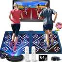 HDMI Musical Electronic Dance mat with a Camera, a 64G Large Memory Card, Including 1000 Games,650 Songs,81 Music Videos,for Single/Double Users, a Luxurious Gift for Boys and Girls, Double Player