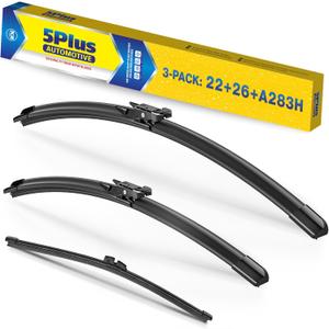 26"+22"+11" Windshield Wipers Replacement for Ford Explorer 2023 2022 2021 2020 2019 2018 2017-2011 Premium All Weather Front & Rear Wiper Blades-OEM Original Factory Quality(Set of 3)