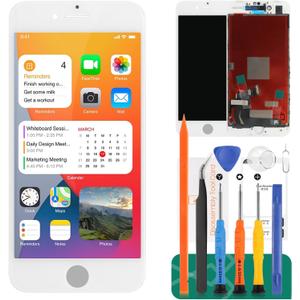 for iPhone 8 /SE 2020 2nd Generation Screen Replacement for iPhone 8 /SE 2020 2nd Generation A1863 A1905 A1906 LCD Display Touch Screen Glass Digitizer Replacement with Front Camera (White)