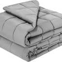 VEVOR Weighted Blanket 88 x 104 inch - King Size, 25 lbs Heavy Blanket with Cooling Glass Beads, Soft & Breathable for All-Season Use, Suitable for Adults 250-310 lbs, Ideal Gift Choice (Grey)