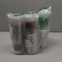 TURNMEON 100 Pcs 16 Oz Football Cups Party Decorations, Thickened Plastic Cups Football Party Supplies Tailgate Events, Disposable Clear Drinking Cup Sport Theme Party Favors