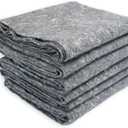 Padded XL Moving Blankets, 6 Pack, Heavy Duty, Eco-Friendly Pads for Packing & Furniture Protection