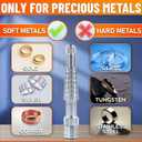 Ring Stretcher Tool Kit for Ring Sizes 6-10 Ring Expander for Gold, Silver & Soft Metals | Durable & Portable with Mandrel and Expander Rod | Easy-to-Use Sizing Tool for Jewelry at Home or Pro Use