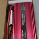 LVYUAN 1500W Inverter Car Power Inverter 12V to 110V for Vehicles with LED Display, US Outlets, USB Ports for Camping Outdoor Car Yacht RV (Red)