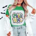 Womens Carnival T-Shirt Graphic Short Sleeves Tee Tops (Small, Green)