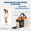 Lekereise Top-Expandable Pet Carrier 18x11x11Inch Delta American United Airline Approved Underseat to 15lbs Stable Car Travel Carriers for Small Dogs Cats with Locking Safety Zippers Anti-Scratch Mesh