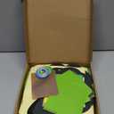 Tarklanda 48 Pcs St. Patricks Day Suncatchers Craft Kits Lucky Shamrock Tissue Paper Craft Kit DIY Stained Glass Window Art Hanging Ornament for Home Classroom Activity Birthday Party Gift