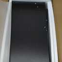 Homhedy Small Bathroom Storage Cabinet, Freestanding Toilet Paper Storage with 2 Doors and Shelves, Bathroom Organizers and Storage for Small Spaces, Laundry Room, 7.9" D x 14.6" W x 31" H, Black