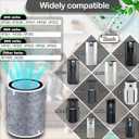 Upgrade HP202 HP201 Replacement Filter(Silent and Efficient) Compatible with Shark HP200,HP300 Series HP201 HP202 HP232 HP301 HP302 UA205 HP302 HC501 HC502 AP1000 Air MAX,(2PACK)