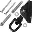 Hammock Hanging Kit Fixed Buckle Heavy Duty Carabiner Pad Eyes Plate Ceiling Hanger for Hanging Chair Hammock Swing Fixed Buckle
