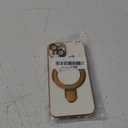 ZCDAYE Magnetic Case for iPhone 14 with Invisible Stand, [Compatible with MagSafe] [Full Lens Protection] Plating Kicktsand Solid TPU Case Cover for iPhone 14 (6.1 inch), White