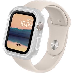 RHINOSHIELD Bumper Case Compatible with Apple Watch Series 9/8 / 7 (45mm) | Slim Protective Case, Lightweight and Shock Absorbent - Transparent