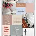 Bible Verse Case for iPhone 16 Pro Max, Christian Jesus Positive Quotes for Men Women, Trendy Soft TPU Bumper