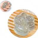 2 x Taba Squishy Cat Paw Squeeze Toys,Sensory Fidget Toy for Your Best Mellow and Chill,Birthday Gift, Squishy Toys for Adults (Blue Transparent)