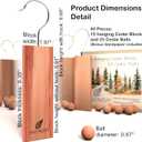 2 x Cedar Blocks for Clothes Storage 40pcs (15 Hang-ups, 25 Balls), Cedar Blocks for Closet, Cedar for Closets, Cedar Planks, Natural Closet Smell Eliminator, Natural Closet Deodorizer