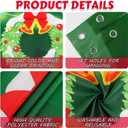 4PCS Christmas Tree Door Cover Decorations Merry Christmas Porch Banner Xmas Tree Large Door Backdrop Xmas Ball Hanging Banner for Front Door Winter Party Photo Booth Props Indoor Outdoor Supplies