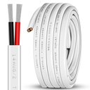 14 Gauge 100ft Marine Wire,2 Core Insulated Duplex Marine Grade Tinned Copper Standard Electrical Wire Outdoor for Boat/Maine/Automotive/RV/Camper/Trailer