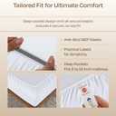 California Design Den Luxury 800 Thread Count King Size Sheets Set - 100% Cotton Sheets, Soft Sateen, Deep Pockets for a Snug Fit, Durable Bedding Set - White