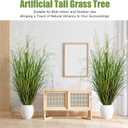 4ft Tall Artificial Pampas Grass, 4 Pcs Faux Plants for Indoor Outdoor Floor Decor, Large Greenery for Garden Patio Home Lobby