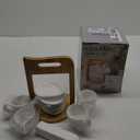 Espresso Coffee Cup Set of 6, Ceramic Coffee Tea Cup Set 2.5oz with Holder and Saucer Service, Turkish Coffee Cup for Home Office Tea Coffee, White