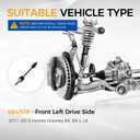 PAROD 664309 CV Axle Assembly Fit for 2011 2012 2013 Honda Odyssey EX, EX-L, LX Front Left Driver Side