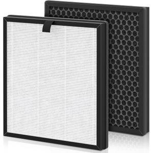 AP303 AP304 Replacement Filters, Compatible with DAYETTE  FRESHDEW Air Purifier AP303/AP304, H14 HEPA Filter with Activated Carbon, 2 Pack (Original Filter)