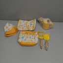 Kids Gardening Set Toys,Includes Metal Trowel,Transplanting Shovel,Garden hat,Rake,Apron,Gloves,Watering Can,and Tool Organizer Bag (Yellow)