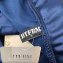 Escalier Women's Silk Blouse Long Sleeve Satin Button Down Shirt Casual Work Office Silky Blouse Top (Small, Navy)