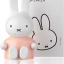 Miffy Portable Bluetooth Speakers, Cute Portable Wireless Speakers with Loud Stereo Sound, Built-in Mic, TF-Card Slot, Dual Pairing,40H Playtime for Room, Desk Decor, for her (Pink)