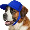 Tuff Pupper Dog Baseball Cap | UV Protection Dog Sun Hat | Breathable Lightweight Design | Secure Adjustable Chin Strap | Quick-Dry Fabric | Reinforced Brim | Dogs (Blue, XXL)