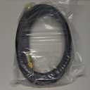 Upgraded 1/2" Diameter Hvac Vacuum Hose, 3/8" to 1/4" Fitting High-Flow Refrigerant Hose Faster HVAC Evacuation and Recovery, 6 Feet Black