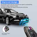 Jaronx Compatible With BMW Key Fob Cover 2'F45/3'G20/5'G30/6'G32/7'G11/8'G14/X1 F48/X3 G01/X4 G02/X5 F15 G05/X6 F15 G06/X7 G07/Z4 G29, For BMW Metal Carbon Fiber Pattern Silicone Key Fob Cover (1 Set)
