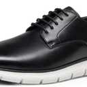 Bruno Marc Men's Casual Dress Sneakers Formal Business Shoes, All-Day Comfort Lightweight Cushioning Oxfords Crossflex CrestLite, 10.5, Black