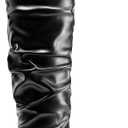 DREAM PAIRS Women's High Heels Over The Knee Boots Thigh High Pointed Toe Stiletto Long Fall Sexy Boots, Size 9