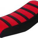 JMCHstore Red Ribbed Mini Bike Seat Cover, Gripper Soft Seat Cover for Monster Mega Moto MMB80 80cc MMB105 105cc, for Coleman Realtree RB100 RT100 Mini Bike Cushion Replacement Parts