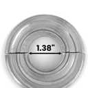 Renovators Supply Manufacturing Aluminum Escutcheon Plate 3.13" OD Escutcheon 1" IPS Lacquered Satin Finish Radiator Flange