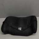 BYMECOST Lumbar Support Pillow for Car, Memory Foam Car Seat Back Support Pillow for Driving, Back Cushion with Strap for Pain Relief, Ergonomic Back Cushion for Office Chair, Wheelchair (Black)